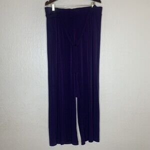 Torrid Purple Pull-on Belted Pants ***FLAW***